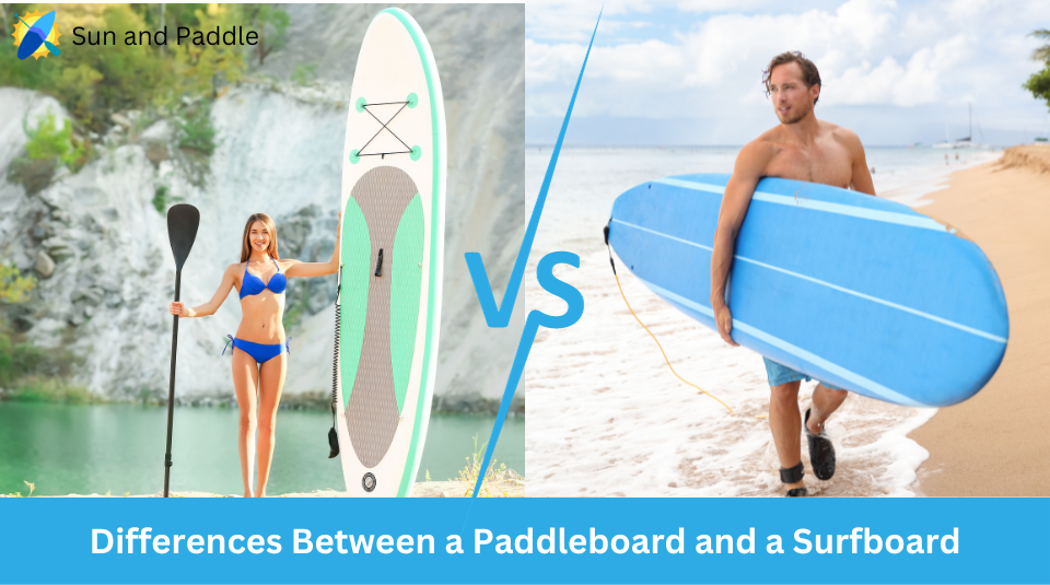 Picture of a Paddleboard and a Surfboard